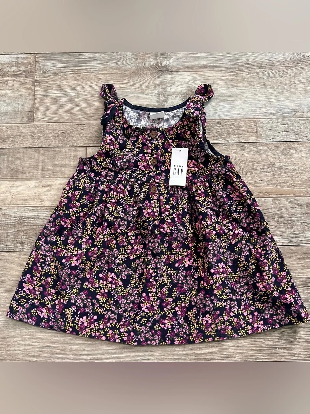 NWT Gap Floral Corduroy Dress Size 12-18 Months